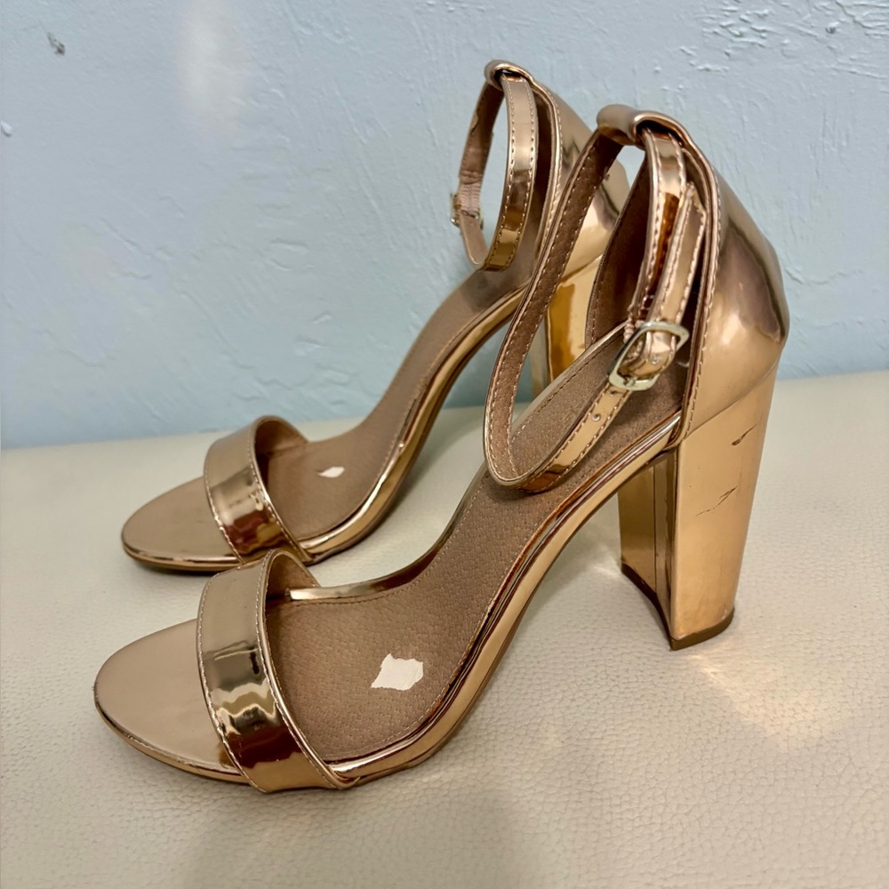 Charlotte Russe Rose Gold Heels